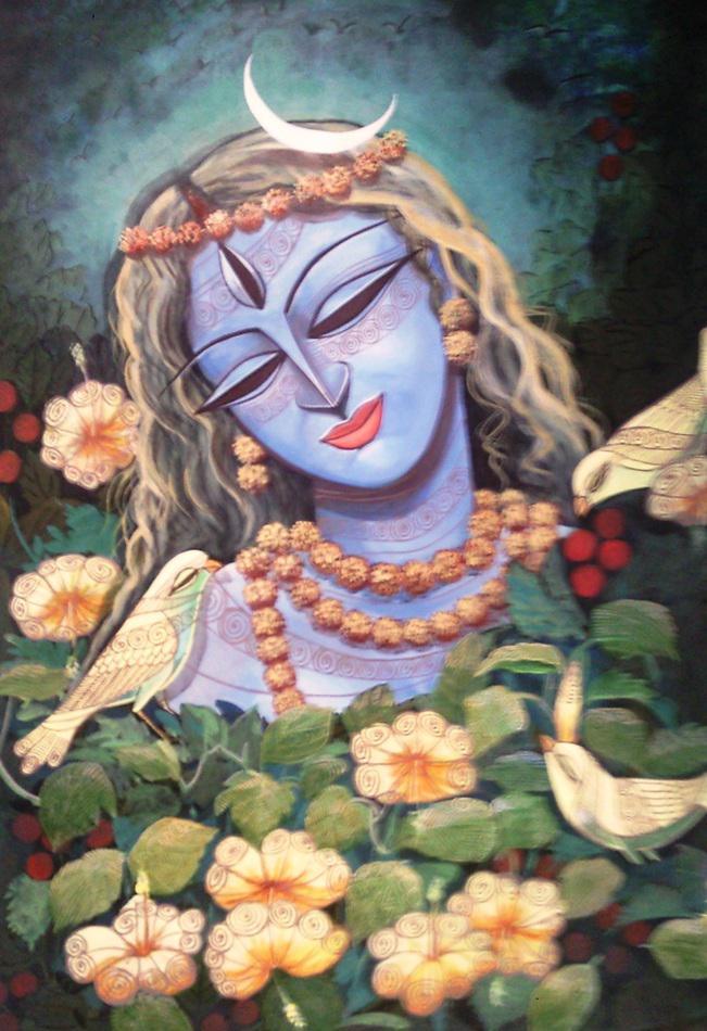 Devi Iii Painting by Devirani Dasgupta | ArtZolo.com