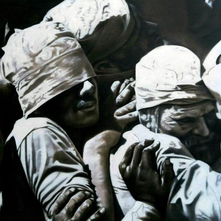 Devine Queue Painting by Abid Shaikh | ArtZolo.com