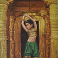 Realistic oil painting titled 'Devotion', 36x48 inches, by artist Kamal Rao on Canvas