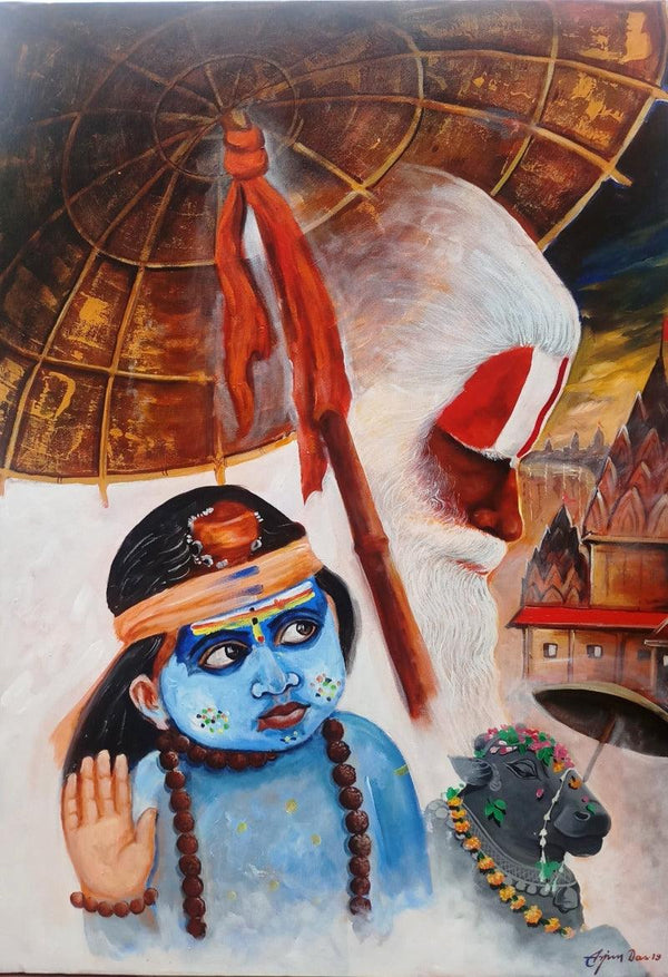 Devotion Of Varanasi Painting by Arjun Das | ArtZolo.com