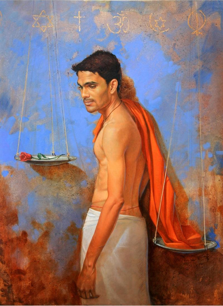 Dharma Kata Painting by Amit Thombare | ArtZolo.com