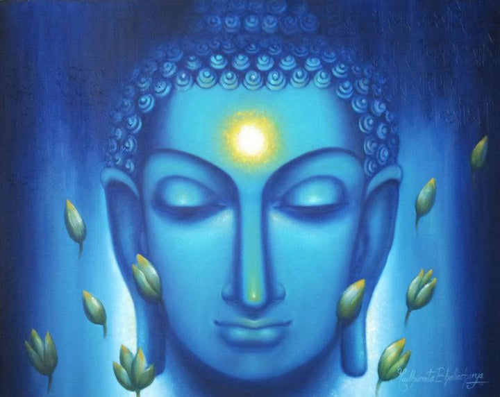 Dhyanam3 Painting by Madhumita Bhattacharya | ArtZolo.com