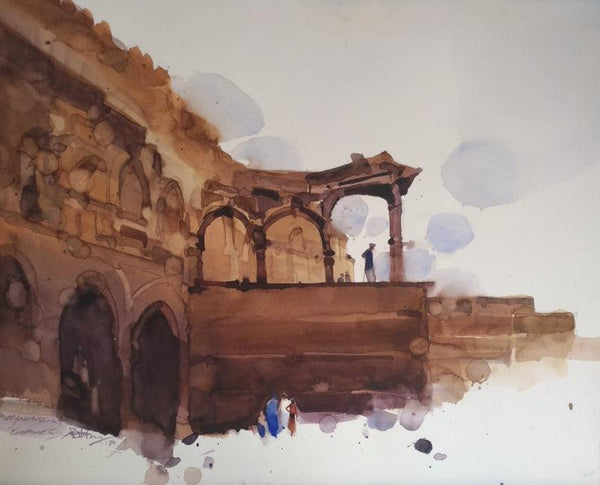 Discussing The Historical Landscape Painting by Prashant Prabhu | ArtZolo.com