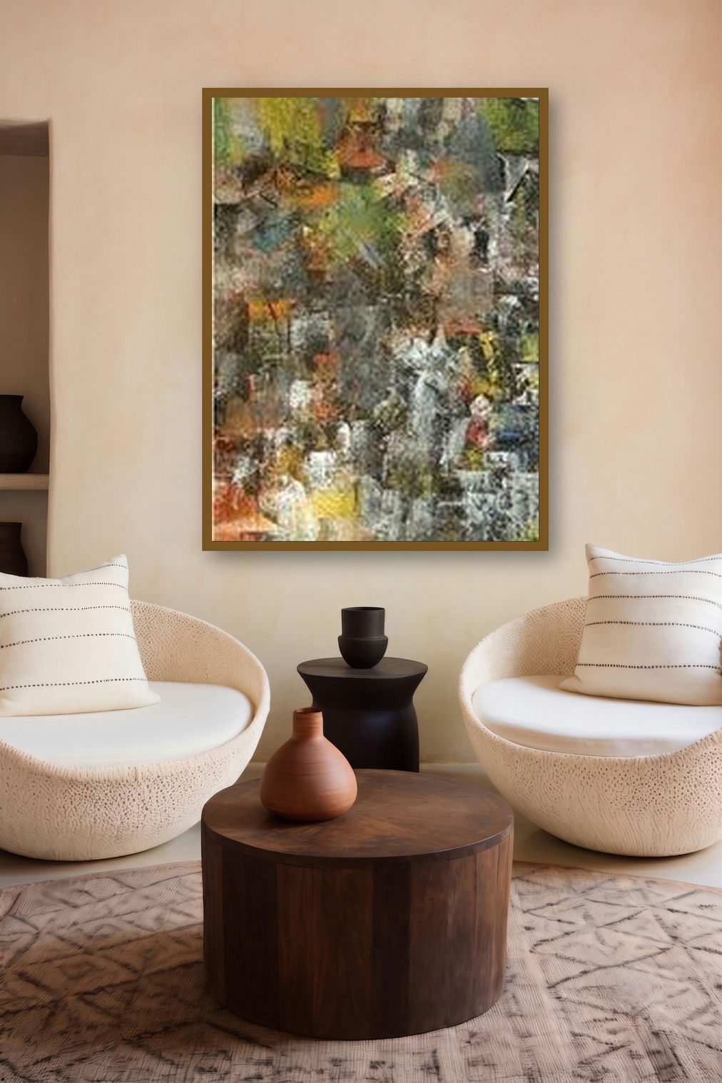 Distant View by artist M Singh displayed in a Boutique gallery