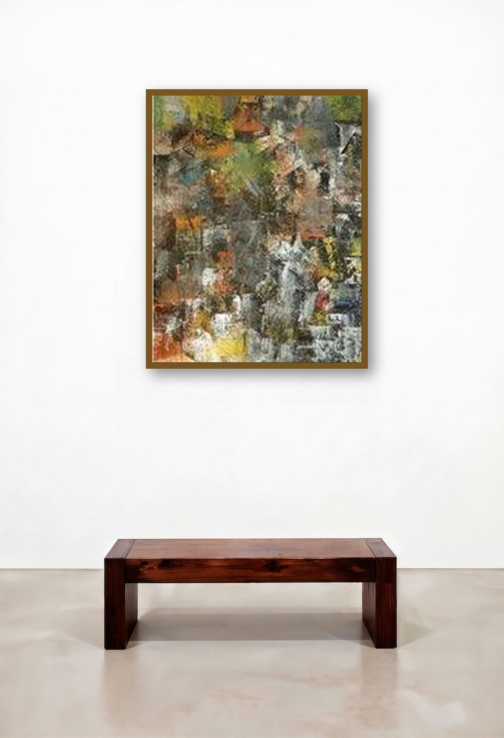 Distant View by artist M Singh displayed in a Modern Executive Office