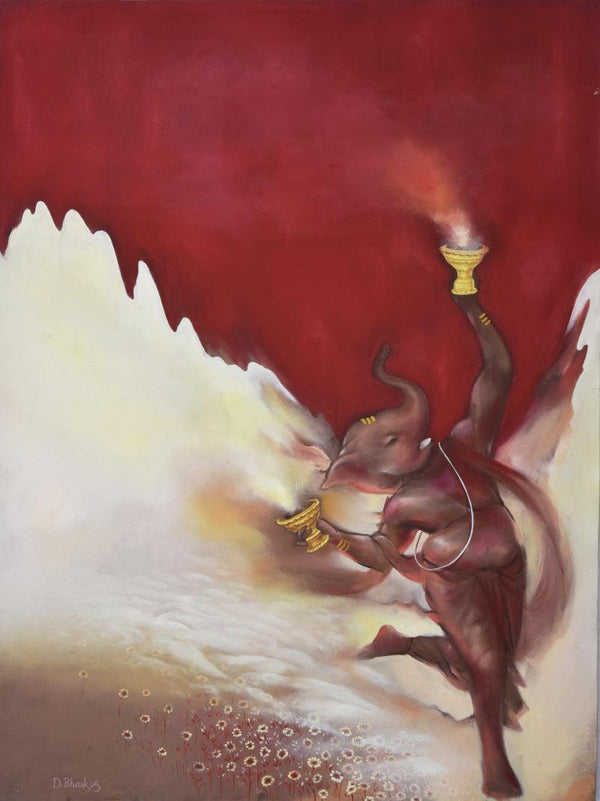 Divine Dance Painting by Durshit Bhaskar | ArtZolo.com