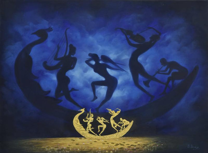 Divine Music Painting by Durshit Bhaskar | ArtZolo.com