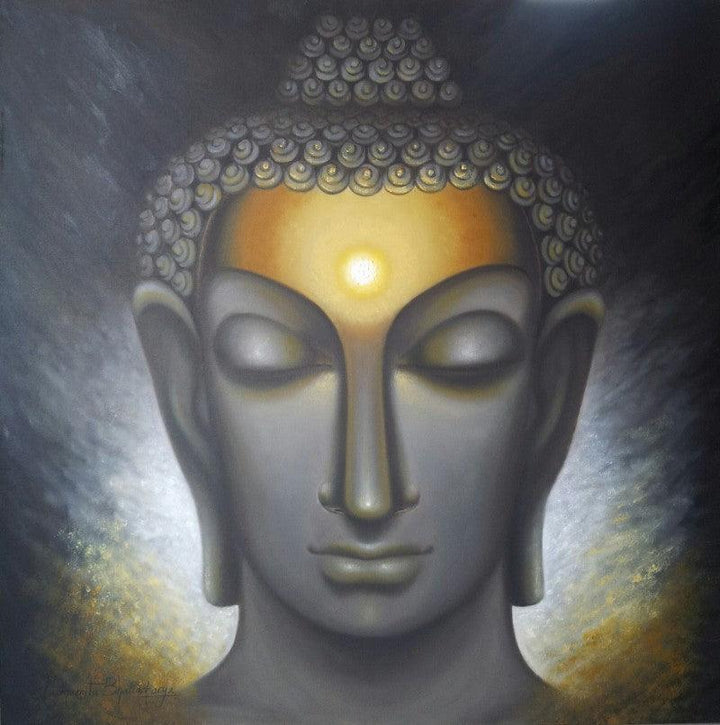 Divine Soul Painting by Madhumita Bhattacharya | ArtZolo.com