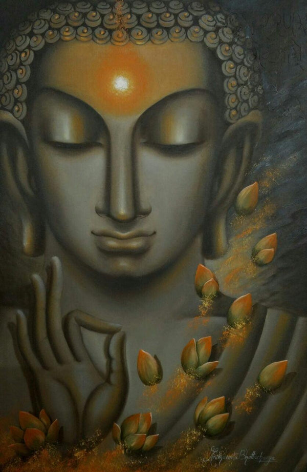 Divyajyoti Painting by Madhumita Bhattacharya | ArtZolo.com