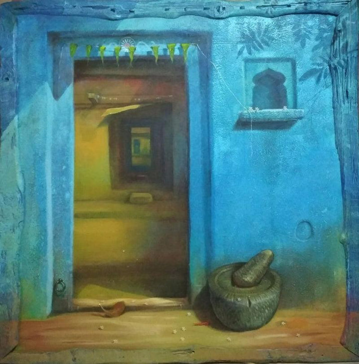 Door Painting by Gopal Pardeshi | ArtZolo.com