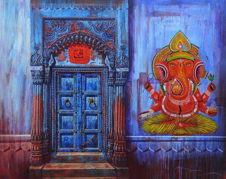Door Painting by Anil Yadav | ArtZolo.com