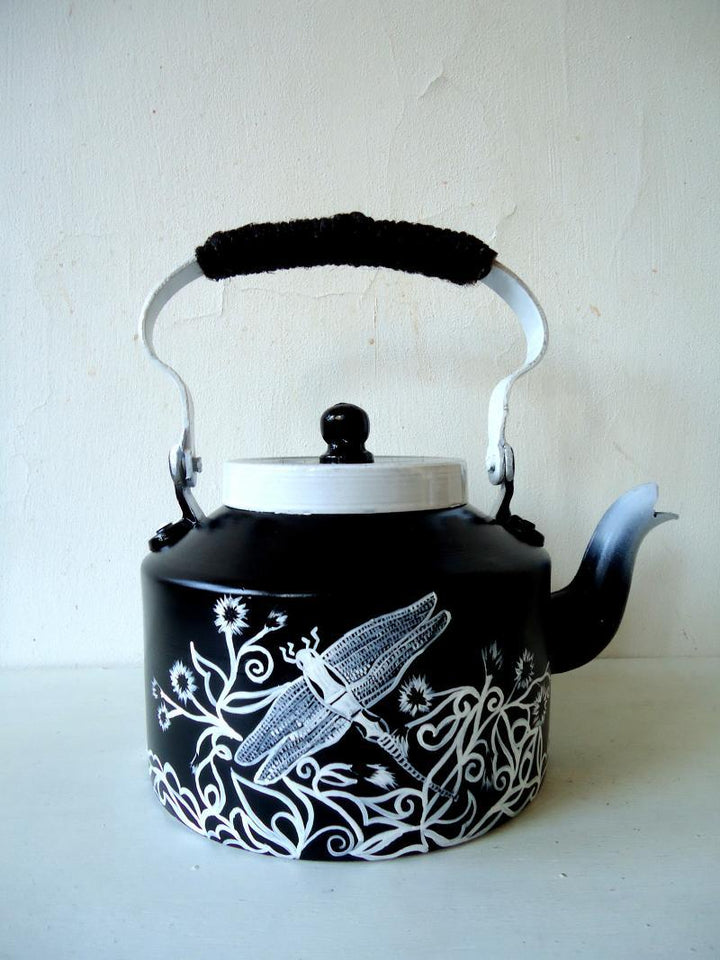 Dragonfly Tea Kettle Handicraft by Rithika Kumar | ArtZolo.com