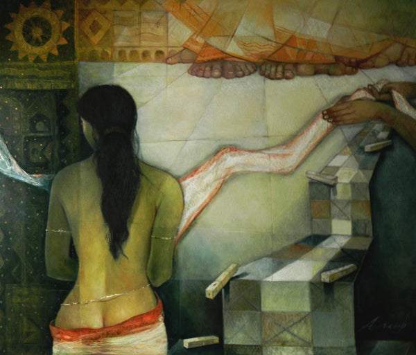 Draupadi Ii Painting by Arun Samadder | ArtZolo.com