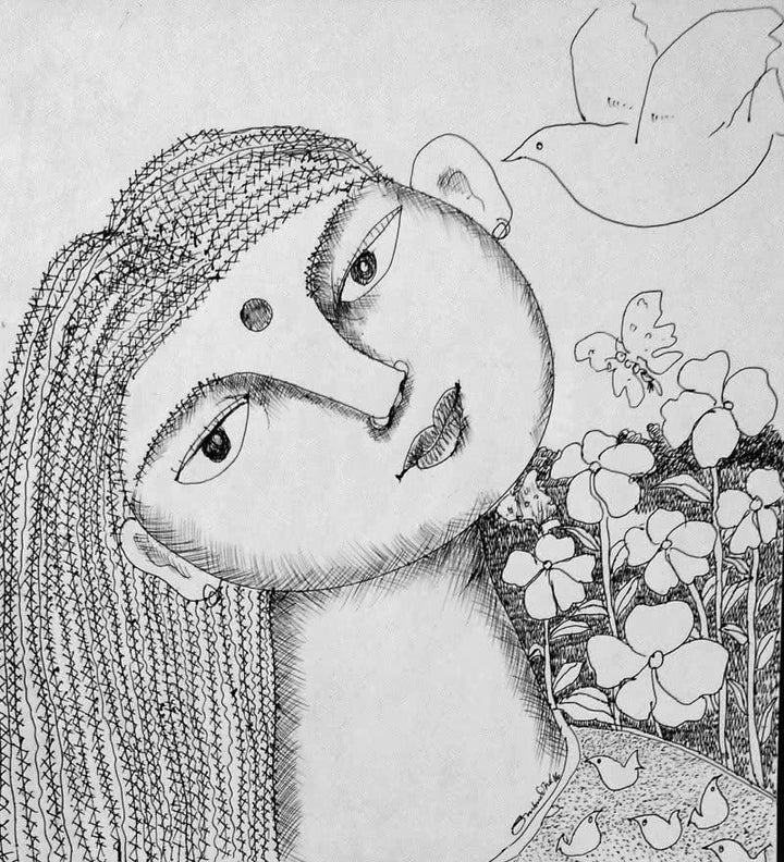 Drawing Vii Drawing by Sambuddha Gupta | ArtZolo.com