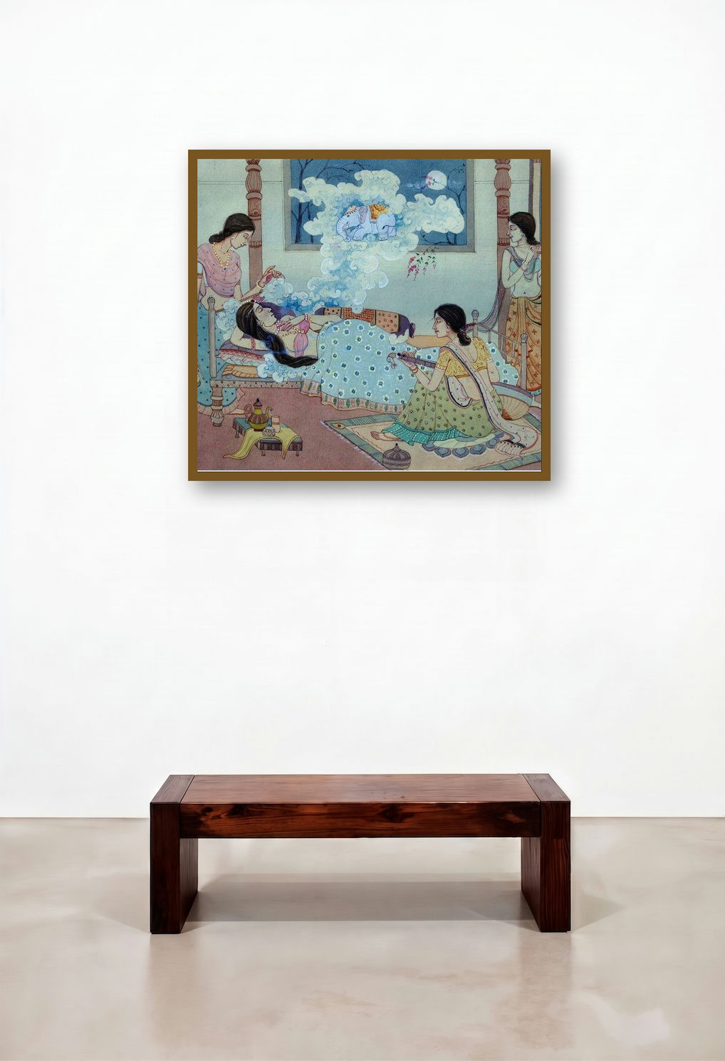 Dream by artist Rina Roy displayed in a Luxury Reception Area