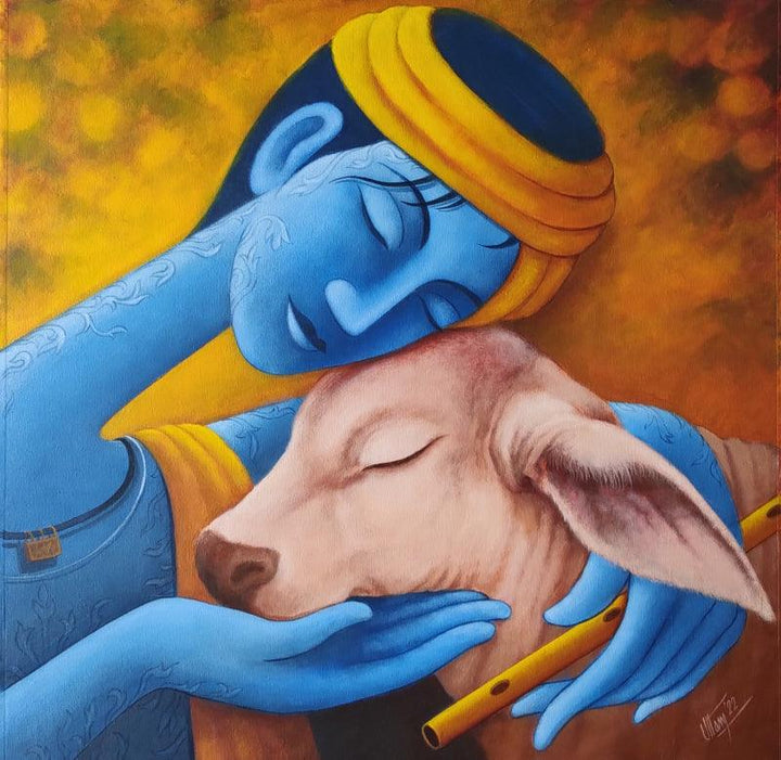 Dream Bond Painting by Uttam Bhattacharya | ArtZolo.com
