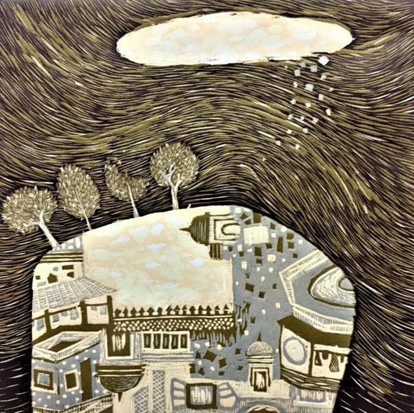 Dream City 5 Printmaking by Payal Rokade | ArtZolo.com