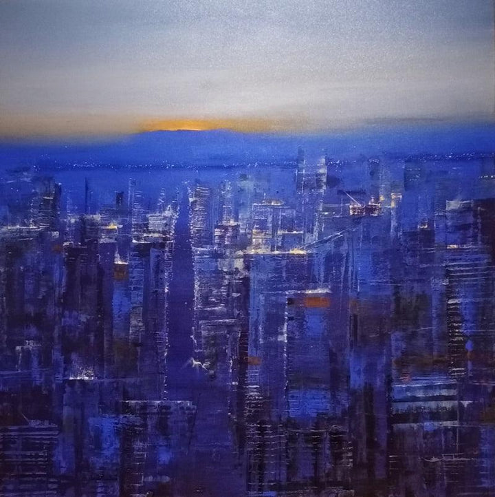 Dream City Painting by Bhaskar Mandolu | ArtZolo.com
