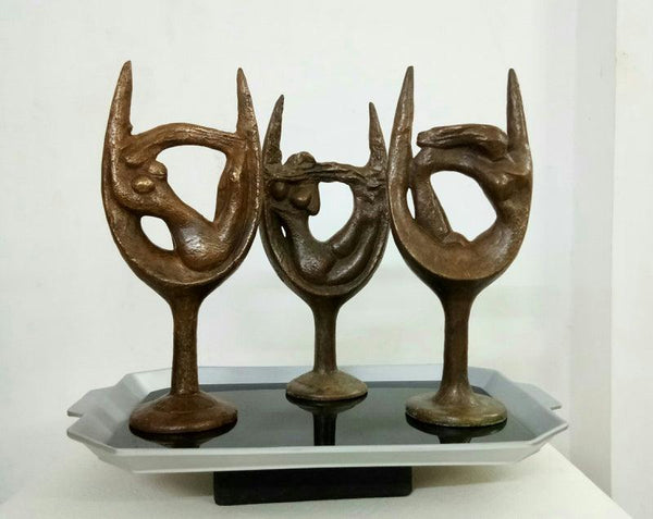 Dream Glasses Sculpture by Dilip Paul | ArtZolo.com