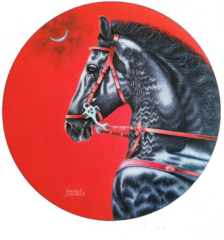 Dream Horse Painting by Sanket Sawant | ArtZolo.com