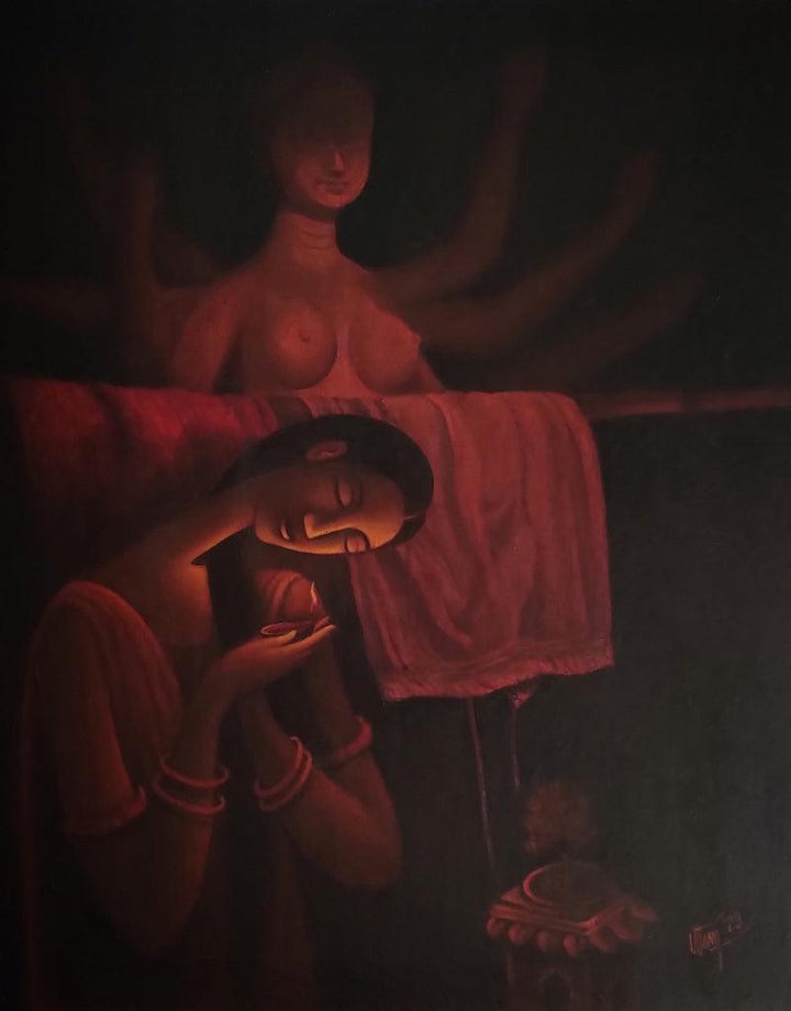 Dream Light Painting by Uttam Bhattacharya | ArtZolo.com