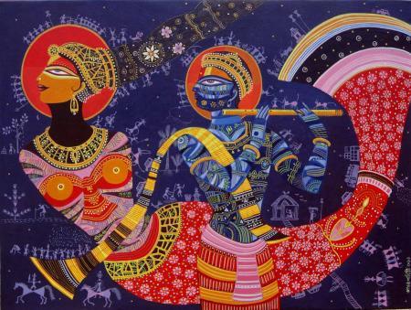 Dream Girl 5 Painting by Bhaskar Lahiri | ArtZolo.com