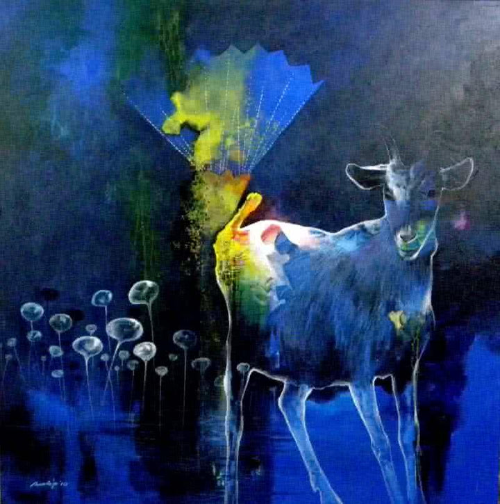 Dream Way Painting by Pradip Sengupta | ArtZolo.com