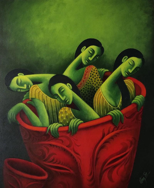 Dreams Painting by Uttam Bhattacharya | ArtZolo.com