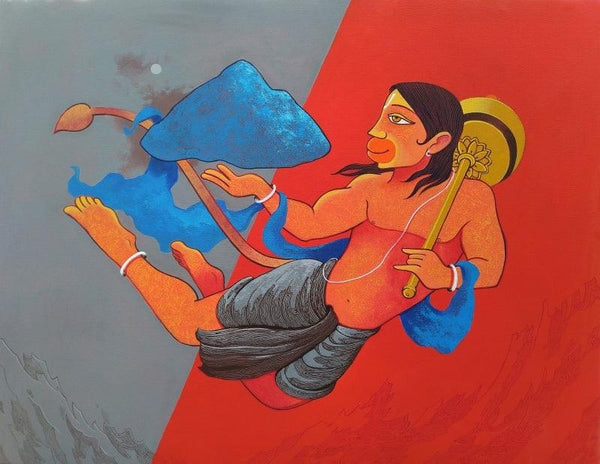 Dronagiri 2 Painting by Prakash Pore | ArtZolo.com
