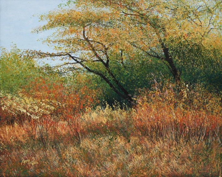Dry Tree Painting by Vimal Chand | ArtZolo.com
