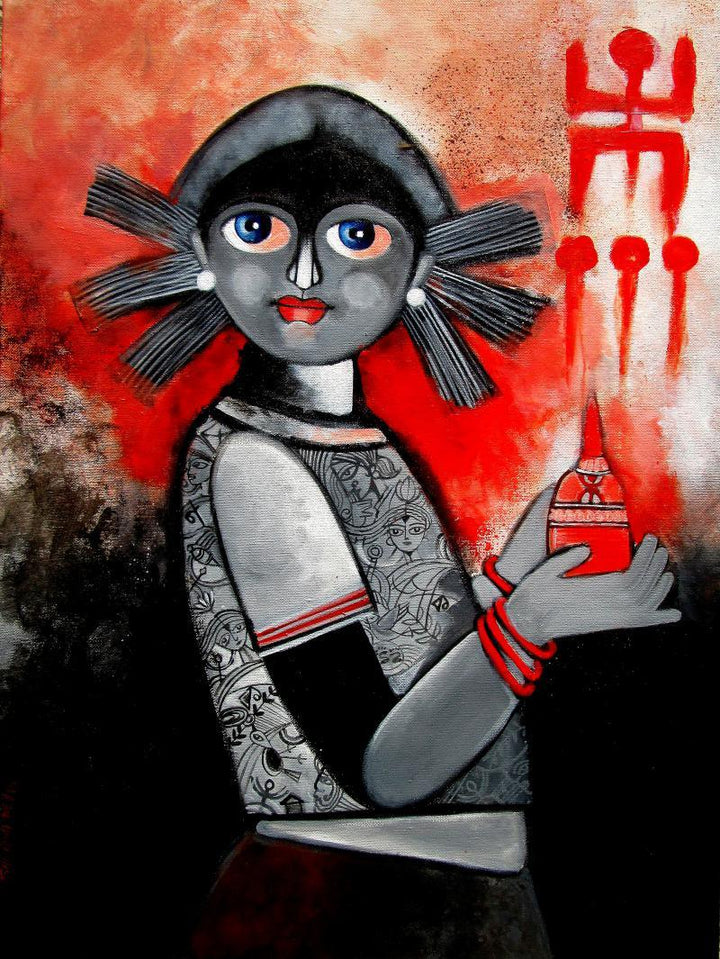 Durga Painting by Sharmi Dey | ArtZolo.com