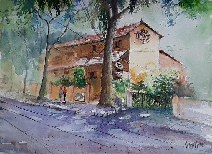 Dyu Art Cafe Painting by Vivekanand Viswam | ArtZolo.com