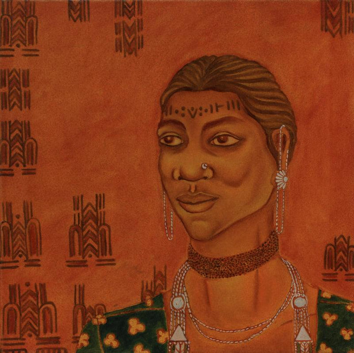 Earthen Native 8 (Baiga Tribe) Painting by Supriya Amber | ArtZolo.com