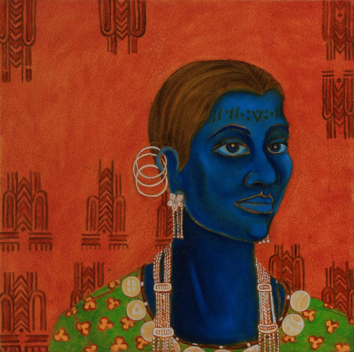 Earthen Native 9 (Baiga Tribe) Painting by Supriya Amber | ArtZolo.com