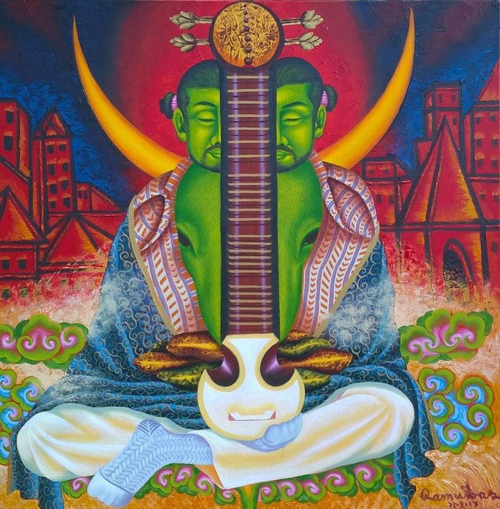 Easraj Painting by Ramu Das | ArtZolo.com