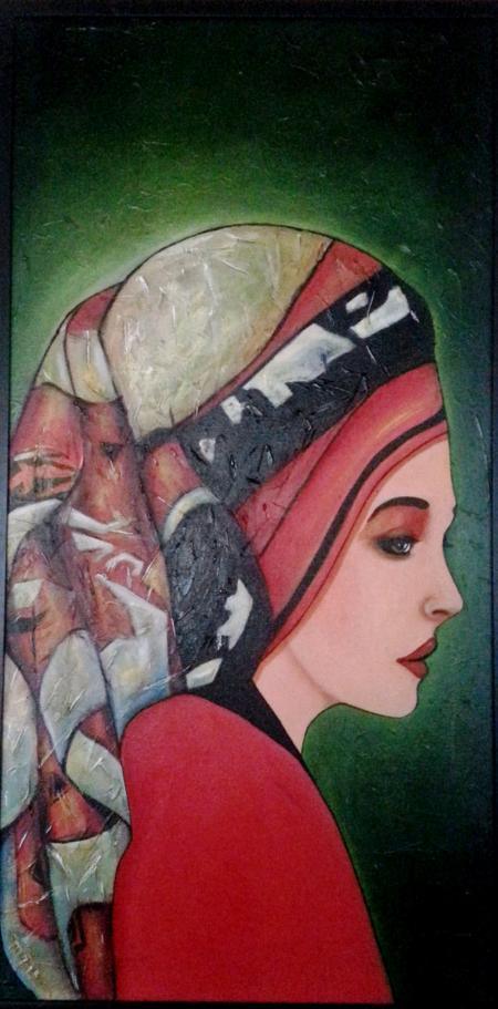 East European Lady Painting by Parul V Mehta | ArtZolo.com