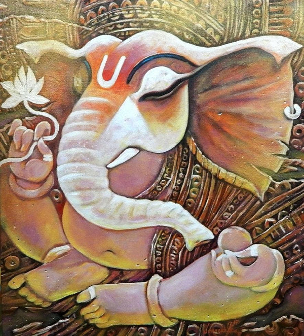 Ekadanta Painting by Subrata Ghosh | ArtZolo.com