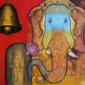 Religious acrylic painting titled 'Ekdant', 36x48 inches, by artist Sachin Kharat on Canvas