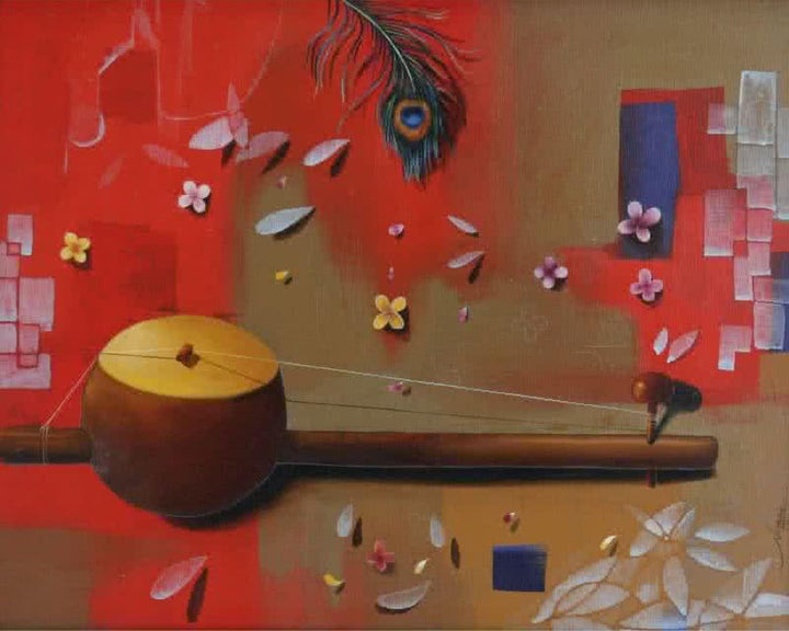 Ektara Painting by Nitin Marde | ArtZolo.com