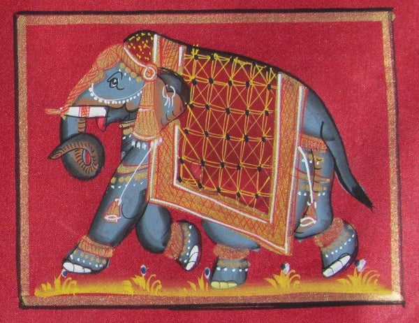 Elephant With Trunk Down Traditional Art by Unknown | ArtZolo.com