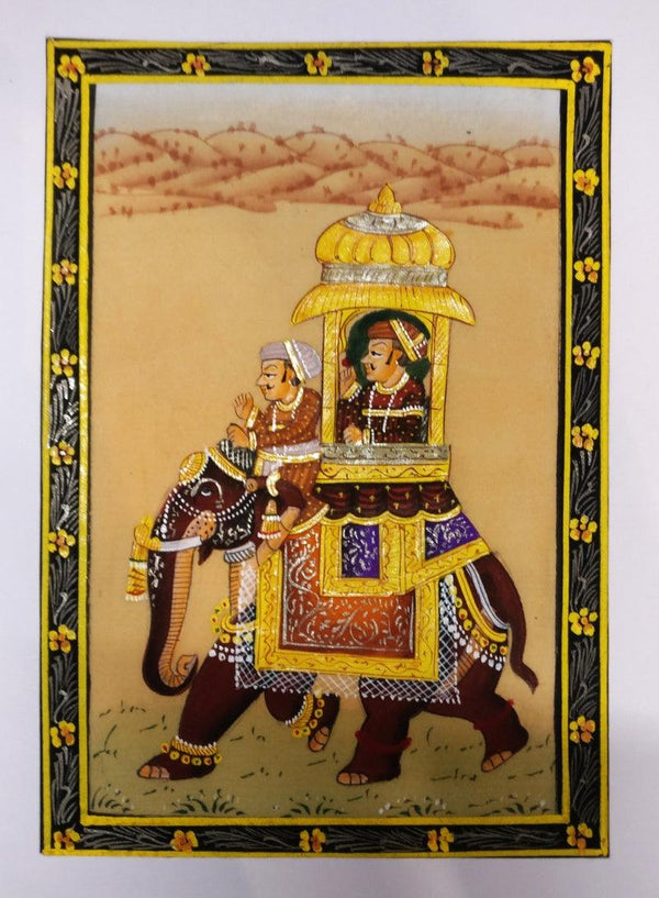 Elephant Procession During Royal Times Painting by Unknown | ArtZolo.com