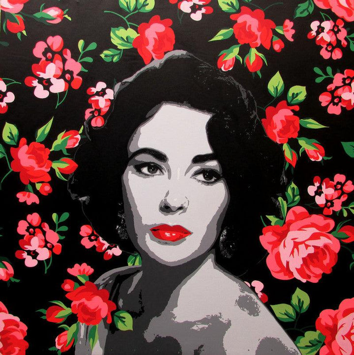 Elizabeth Taylor Painting by Sujit Karmakar | ArtZolo.com