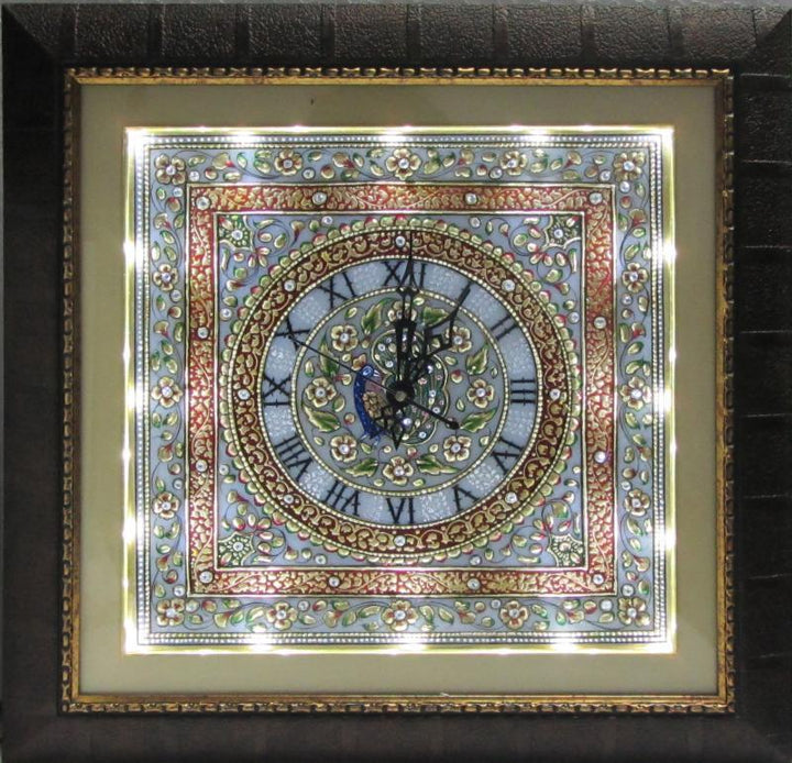 Embossed Wall Clock Handicraft by Ecraft India | ArtZolo.com