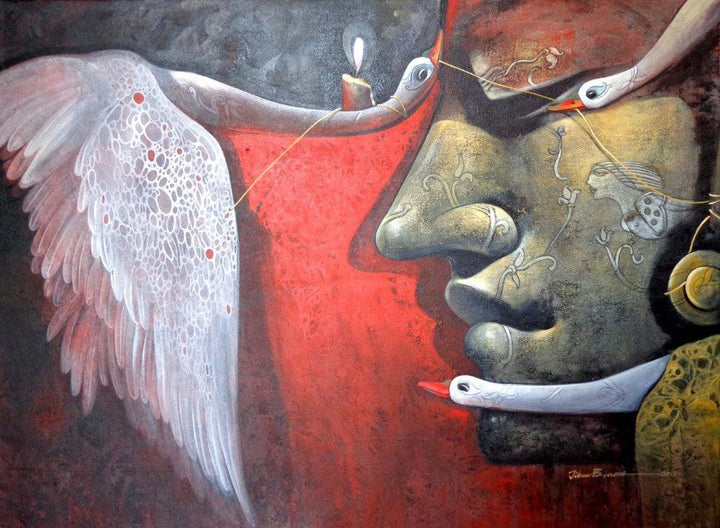 Emotion Painting by Jiban Biswas | ArtZolo.com