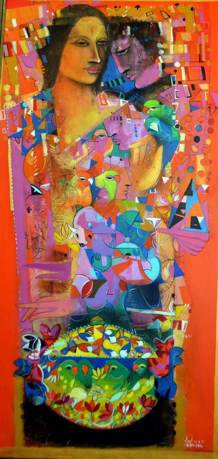Emotion Painting by Madan Lal | ArtZolo.com