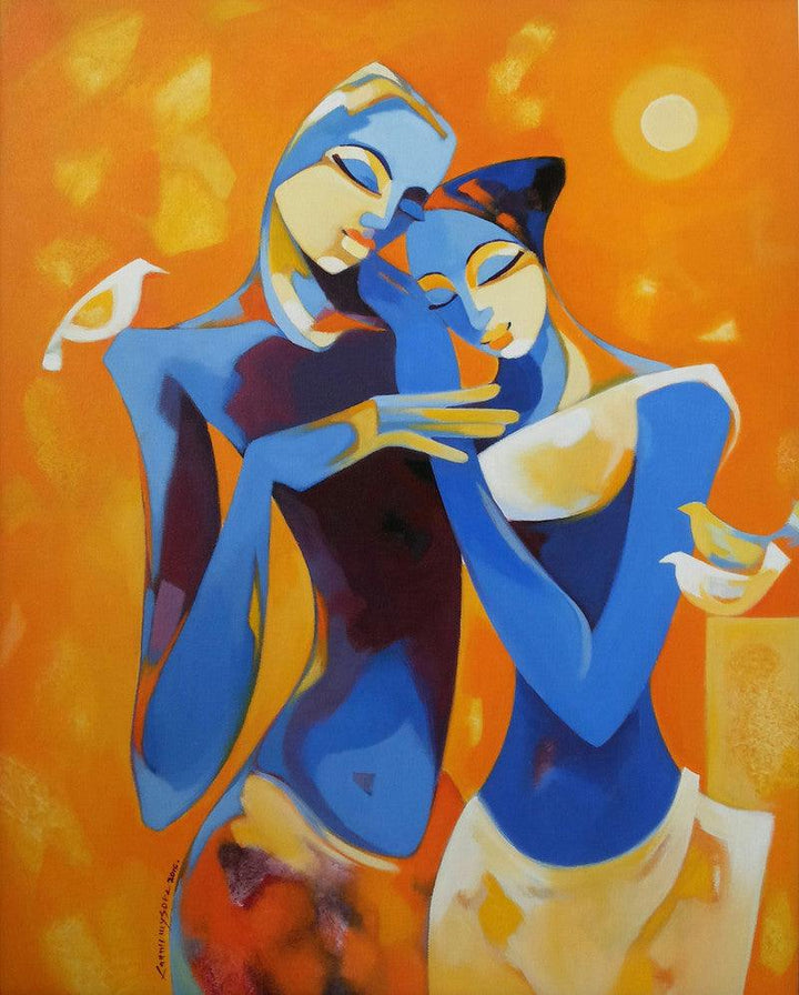 Enamored Painting by Laxmi Mysore | ArtZolo.com