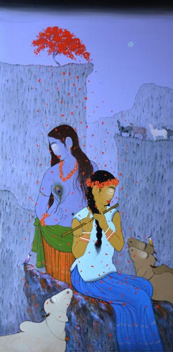 Enchanting Painting by Sanjay M Khochare | ArtZolo.com