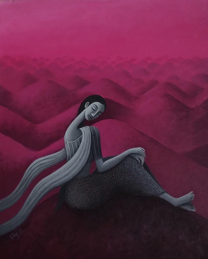 Endless Dreams Painting by Uttam Bhattacharya | ArtZolo.com