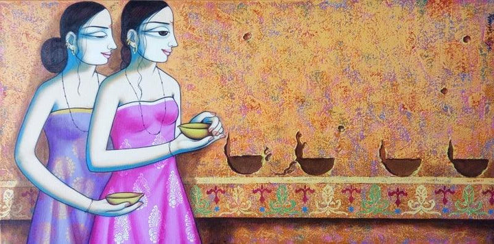 Enlighting Painting by Pravin Utge | ArtZolo.com