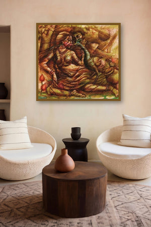 Eternal Love (Natures Silent Dialogue) by artist Darshan Sharma displayed in a Designer gallery